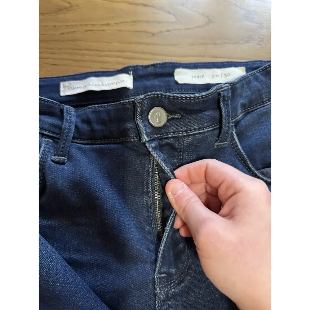Anthropologie Pilcro And The Letterpress Women Size 30 Serif Jeans Skinny City - Picture 9 of 13